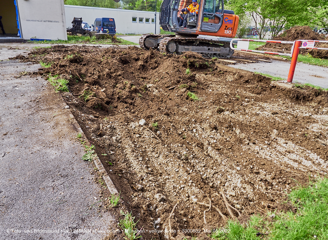 05.05.2022 - Baustelle am Haus für Kinder in Neuperlach